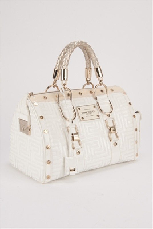 versace white handbag