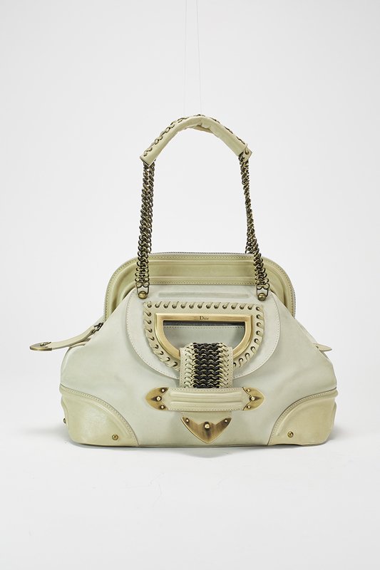 Christian Dior Beige Jeanne Frame Shoulder Bag (1 of 7)