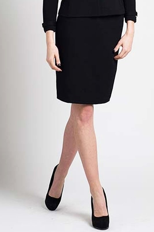 St John Knits Black Santana Knit Classic Skirt (14) (1 of 1)