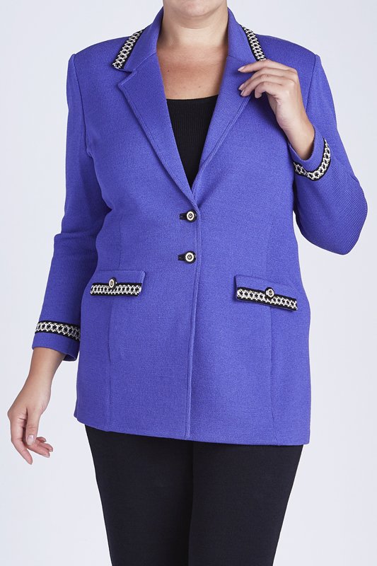 St John Knits Collection Purple Santana Jacket (14) (1 of 1)