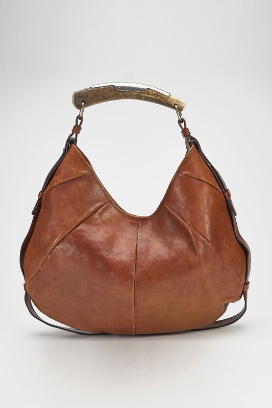 Yves Saint Laurent YSL Large Cognac Mombasa Horn Bag (1 of 6)