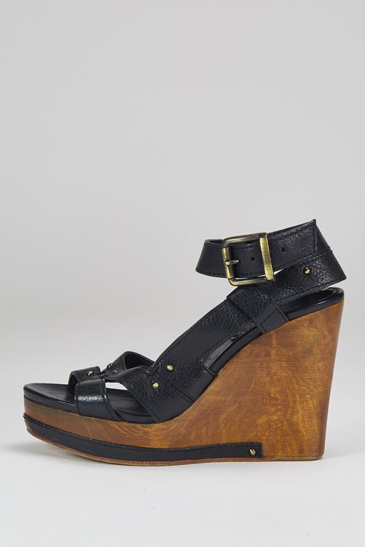 Chloe Black Leather Wedges (5/35) (1 of 4)