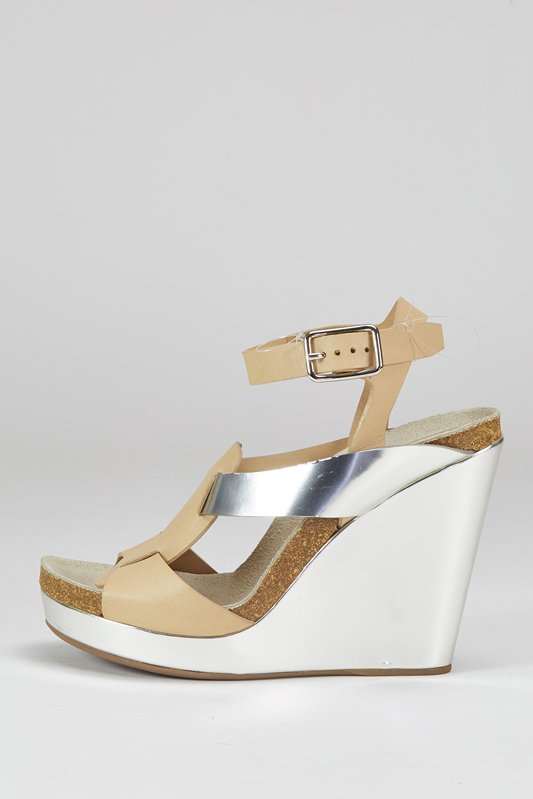 Jil Sander Tan and Silver Wedges (5/35) (1 of 5)