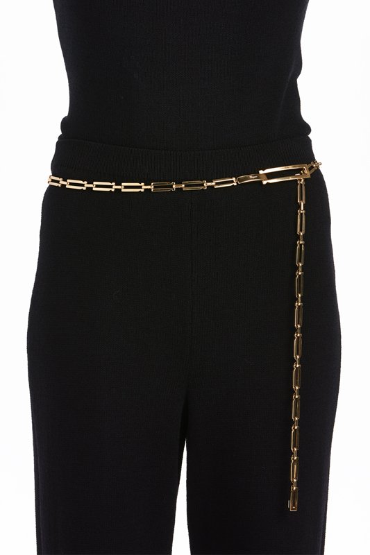 Salvatore Ferragamo Gold Links Belt (M/L) (1 of 1)