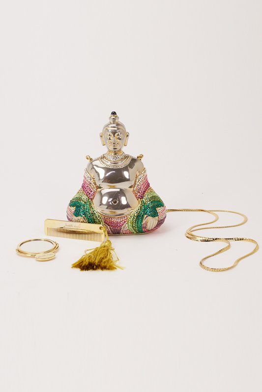 Judith Leiber Buddha Crystal Evening Bag (1 of 5)