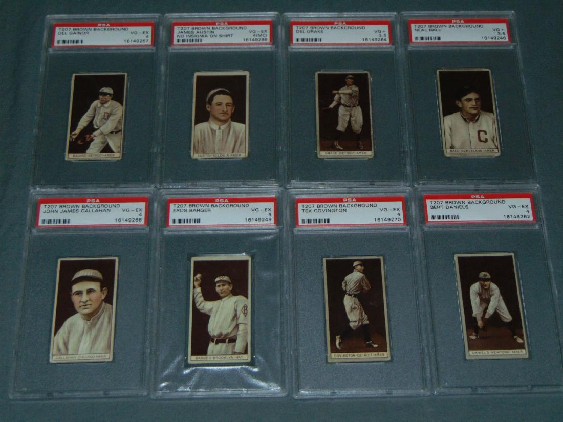 T-207 PSA Graded Lot of Eight. (1 of 6)
