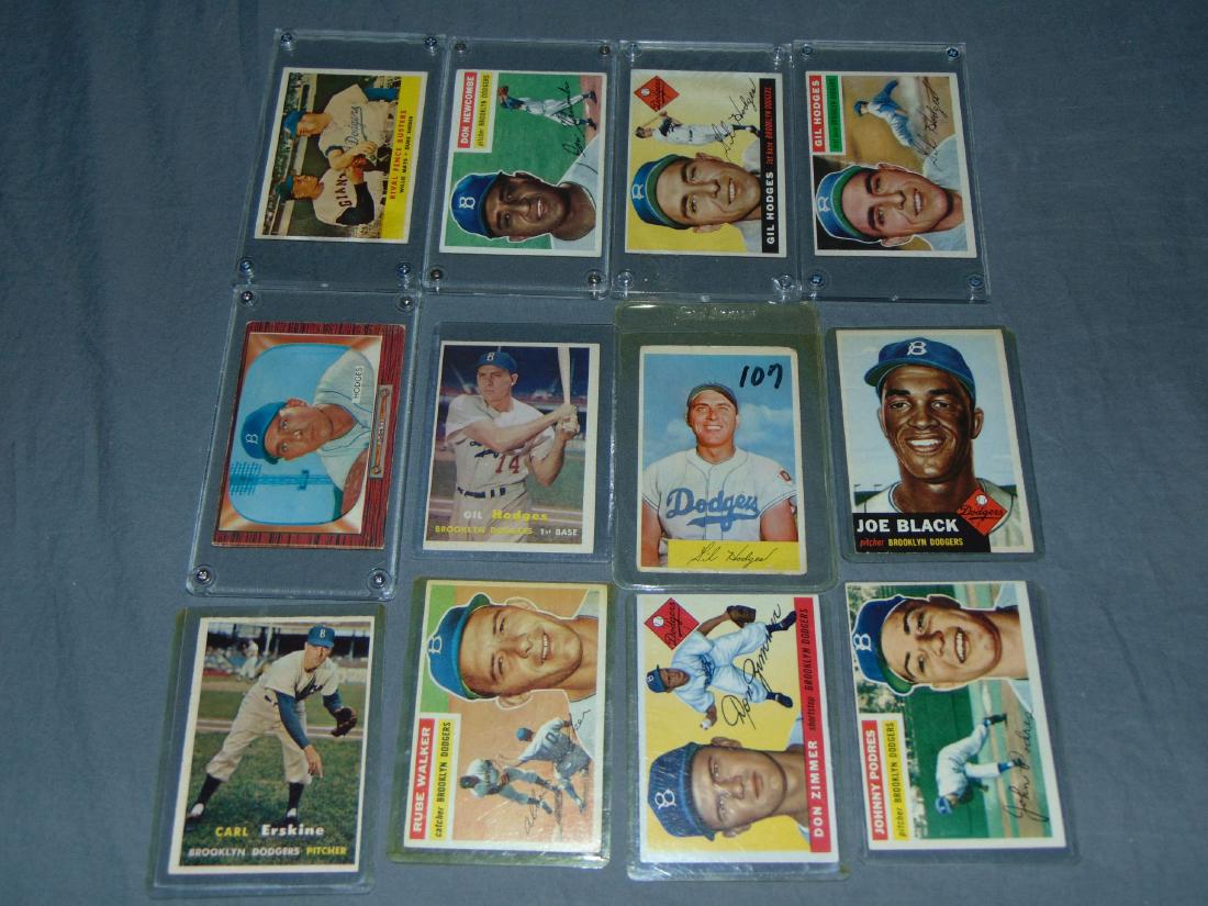 Brooklyn Dodgers Baseball Card Lot. (1 of 3)