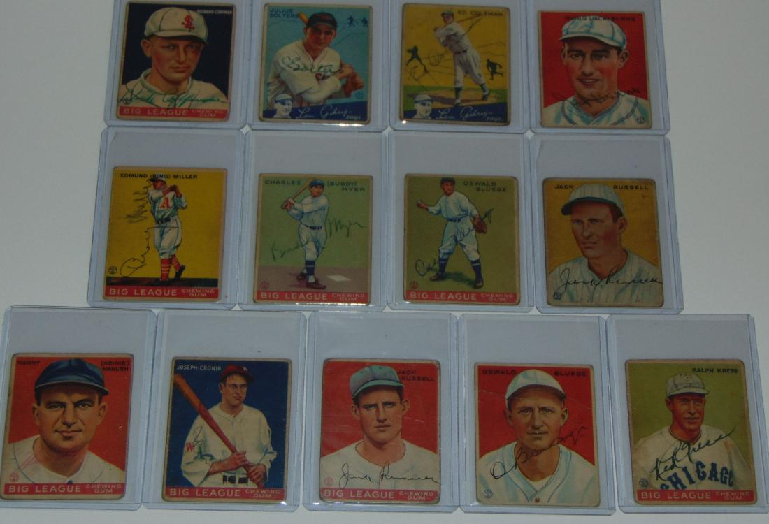 1933 Goudey. Lot of (13) Signed Cards. (1 of 6)