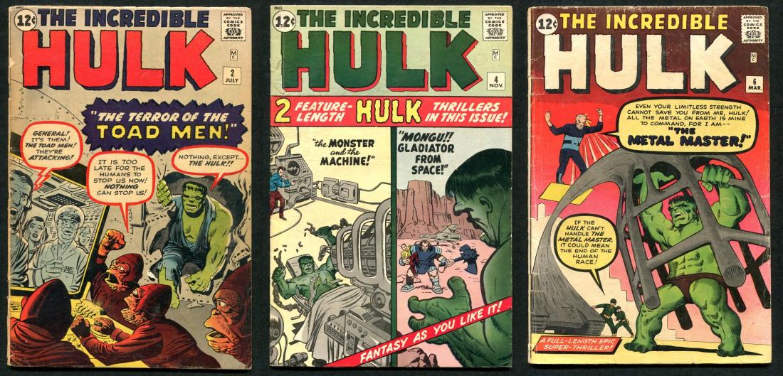 Incredible Hulk Issues 2, 4, & 6. (1 of 7)