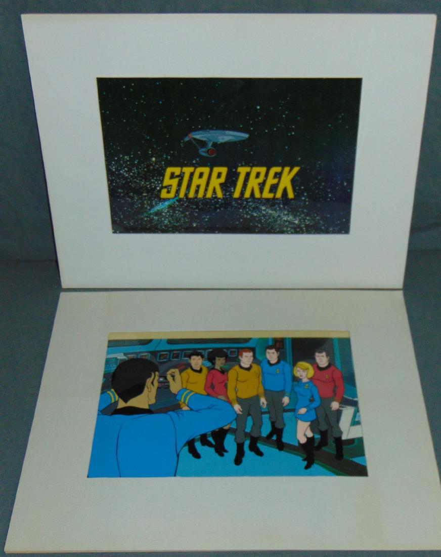 (2) Star Trek Filmation Cels, Animated Series (1 of 3)