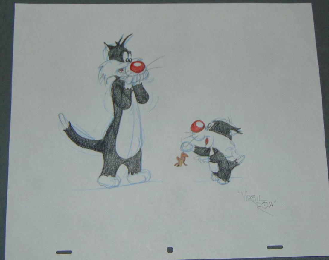 Virgil Ross Original Signed Drawing (1 of 4)