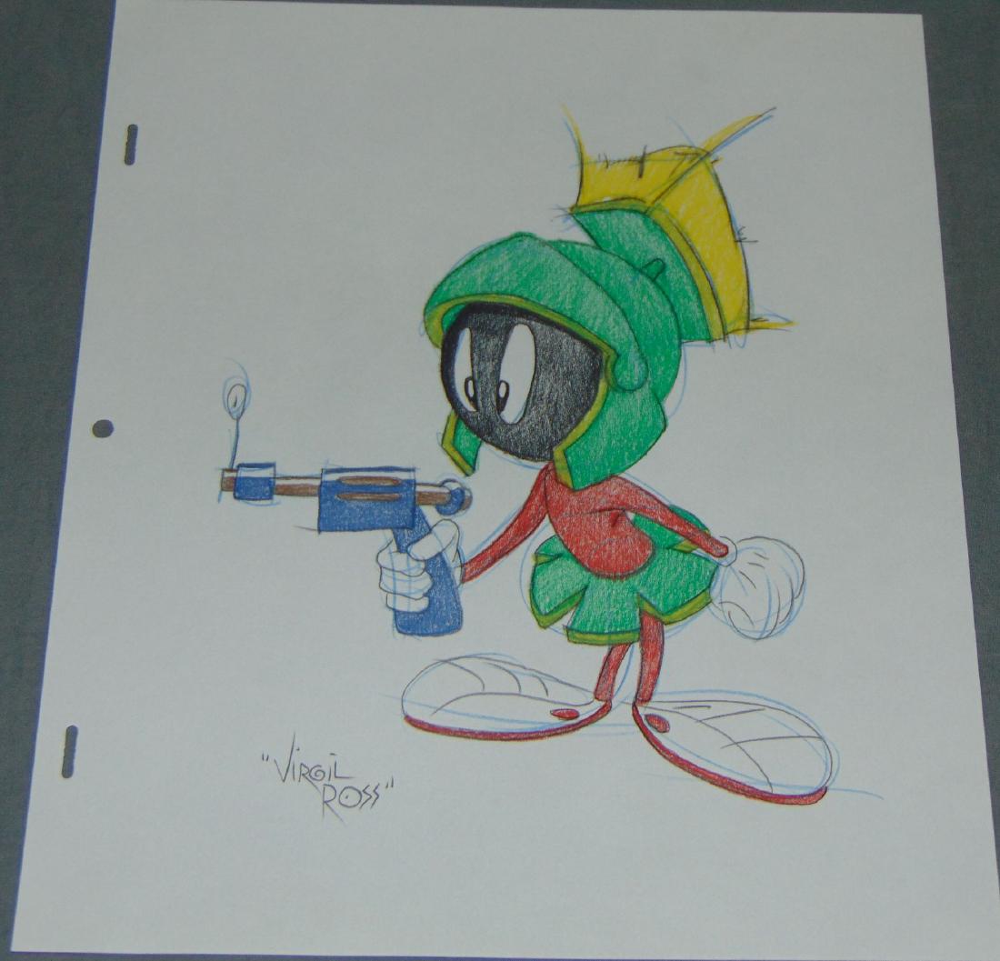 Virgil Ross Original Signed Drawing (1 of 3)