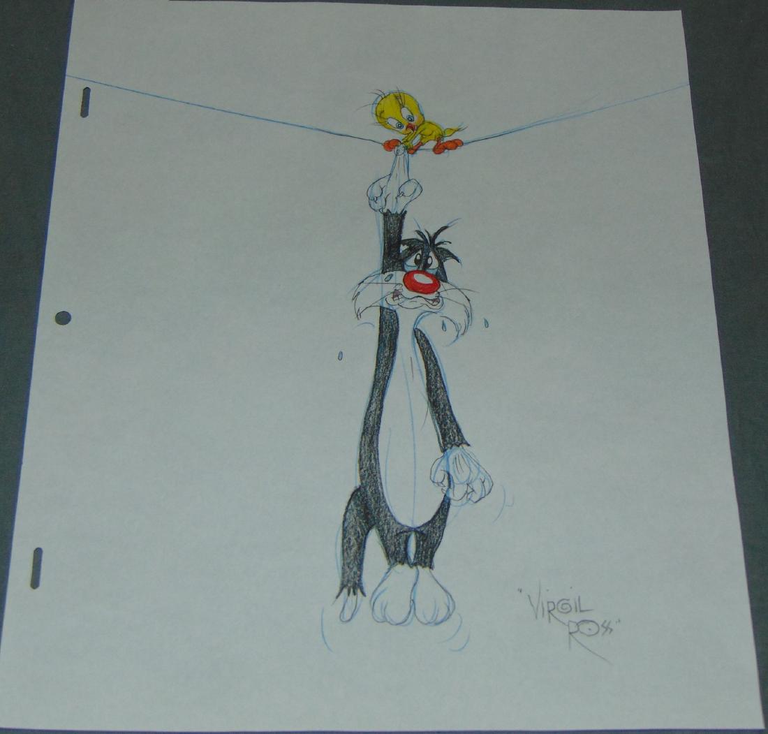 Virgil Ross Original Signed Drawing (1 of 3)