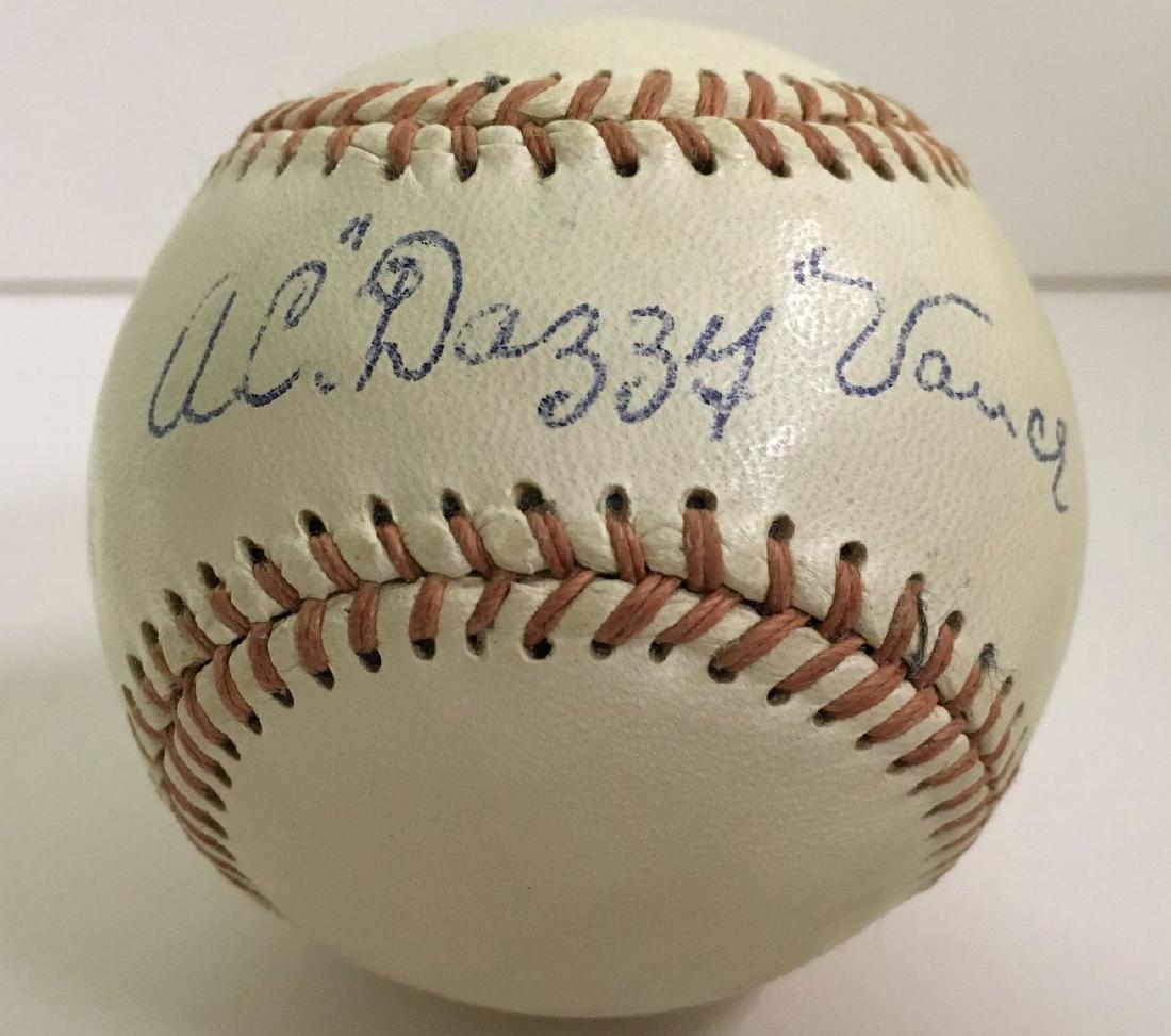 A.C. "Dazzy" Vance. Signed Baseball. (1 of 4)