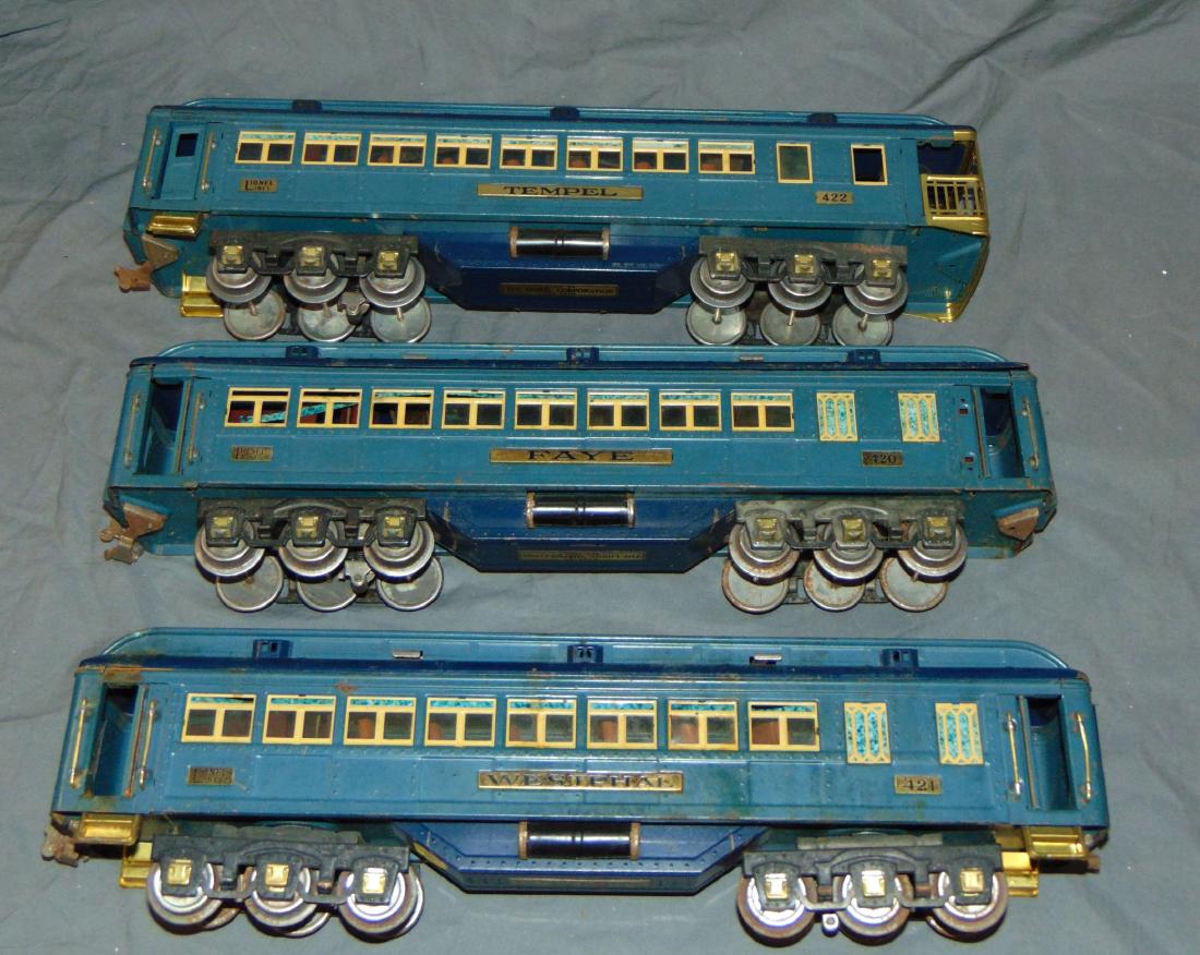 Lionel Std Gauge Blue Comet Passenger Cars (1 of 2)