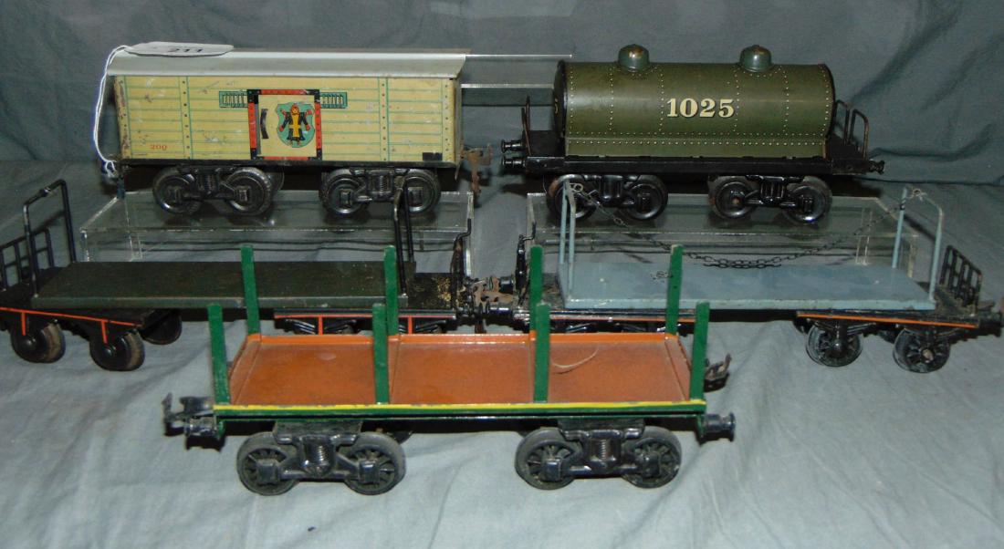 5 Bing Gauge 1 Bogey Truck Freight Cars (1 of 2)