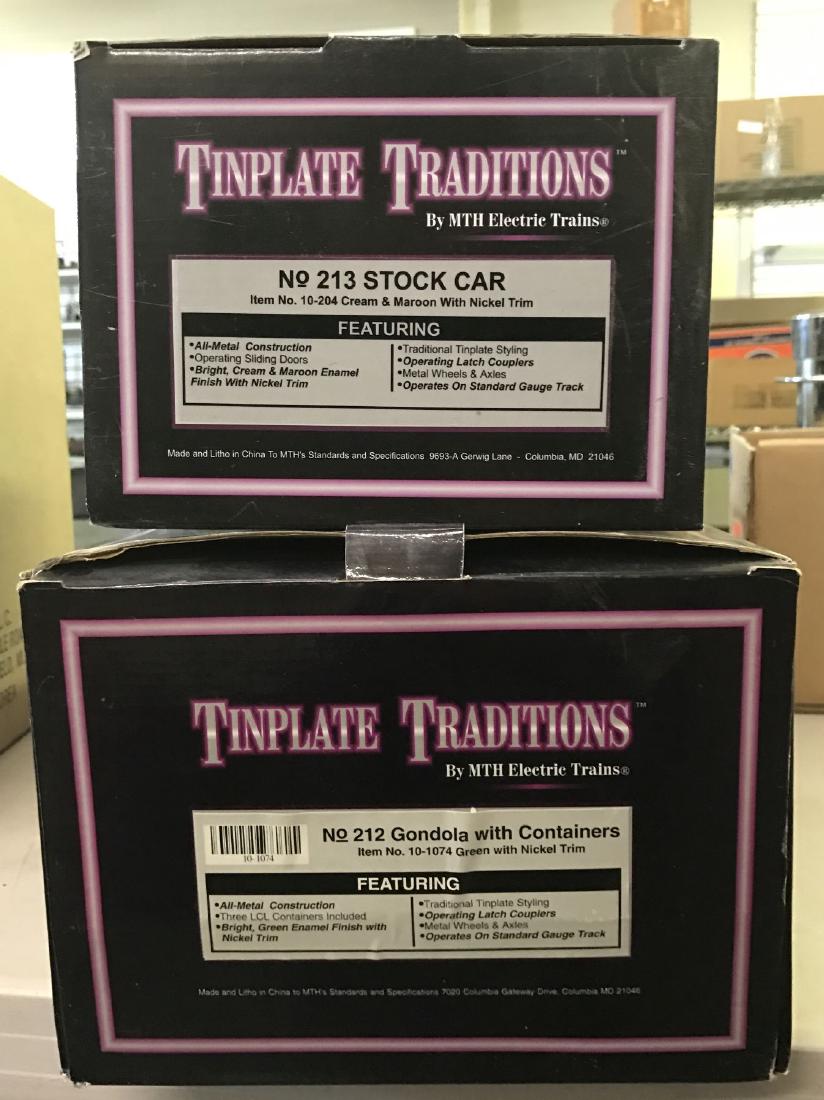 MTH Tinplate Traditions 212 Gondola & 213 Stock (1 of 1)