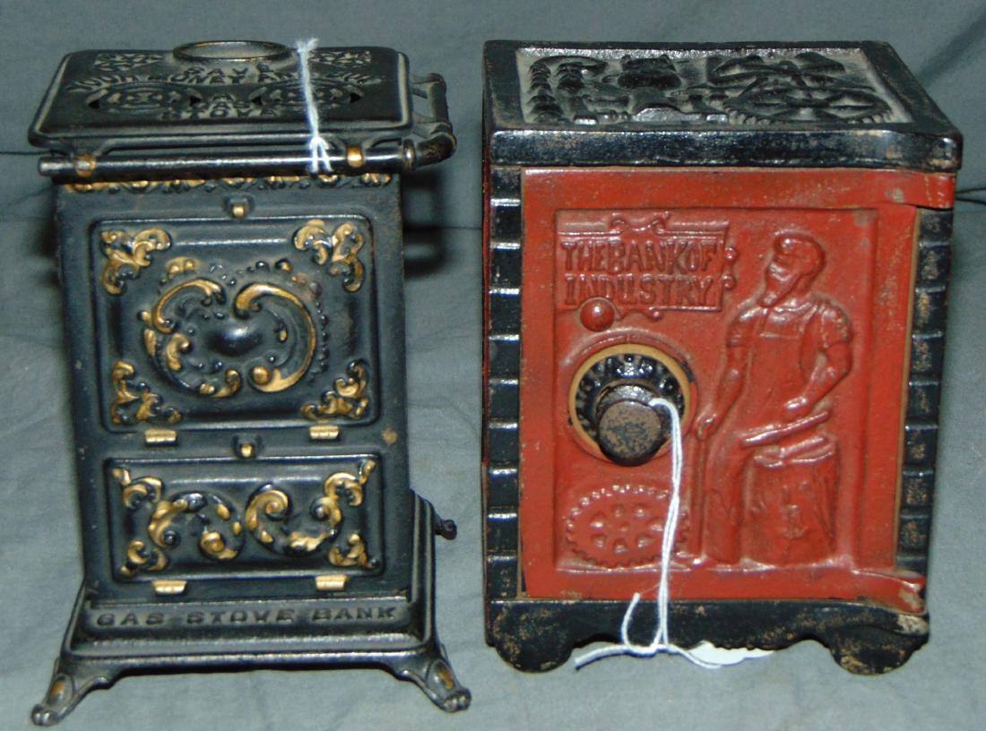 Lot of Two Cast Iron Still Banks (1 of 5)