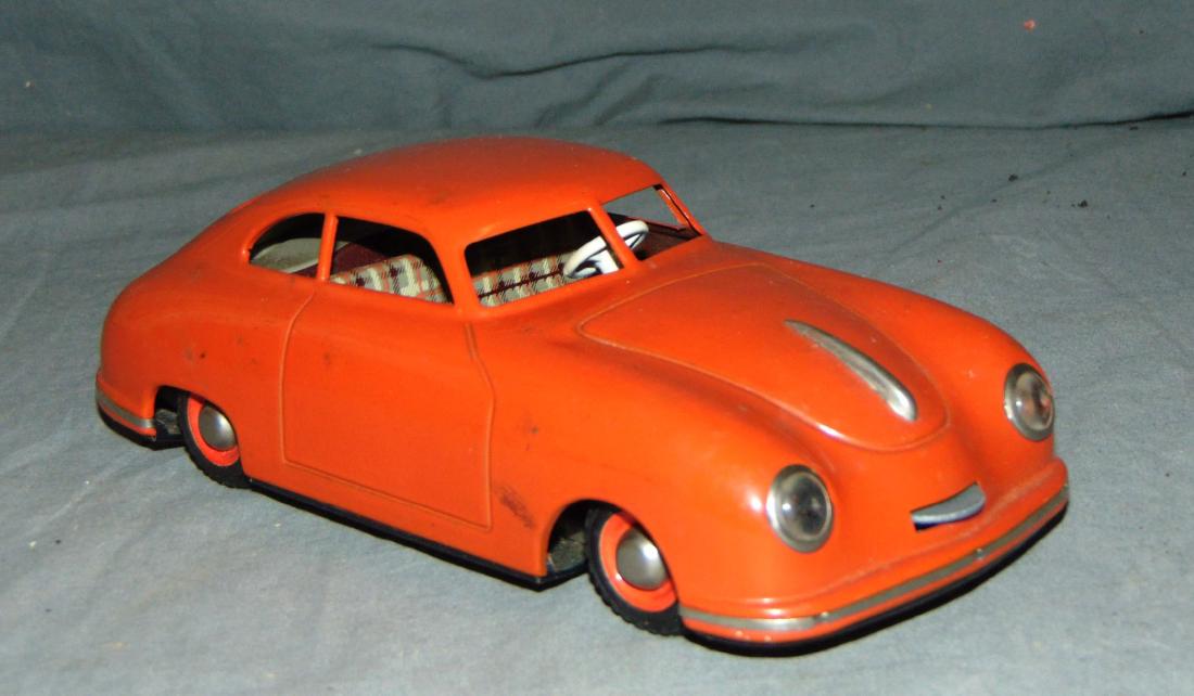 JNF Prototype Red Porsche, Tinplate Windup (1 of 5)
