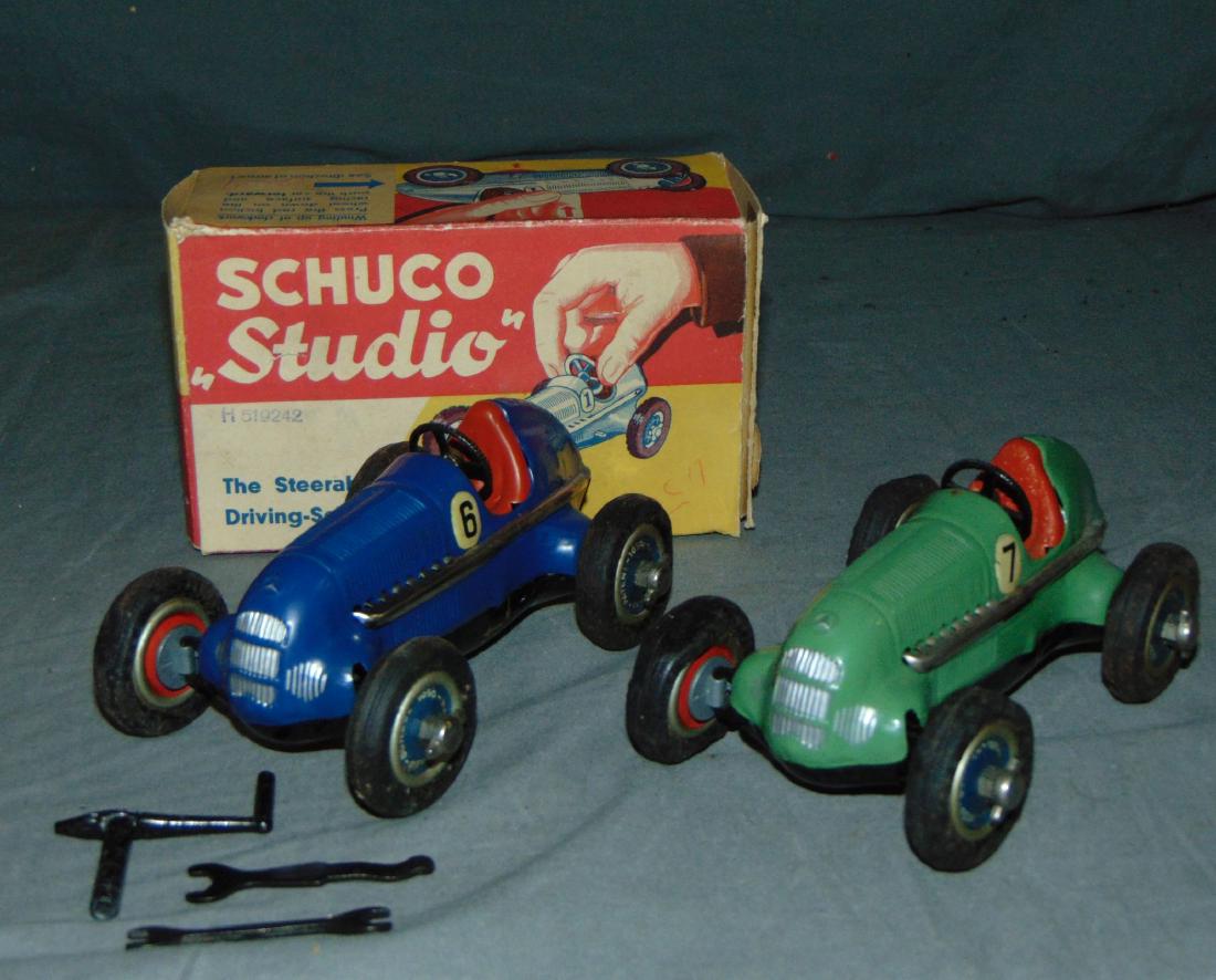 (2) Schuco 1050 Steerable Driving School Car (1 of 9)