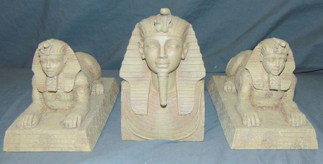 King and Country Ancient Egypt.: AE 14 and AE 18 Boxed. Pharaoh's Head and Pair of Sphinx.