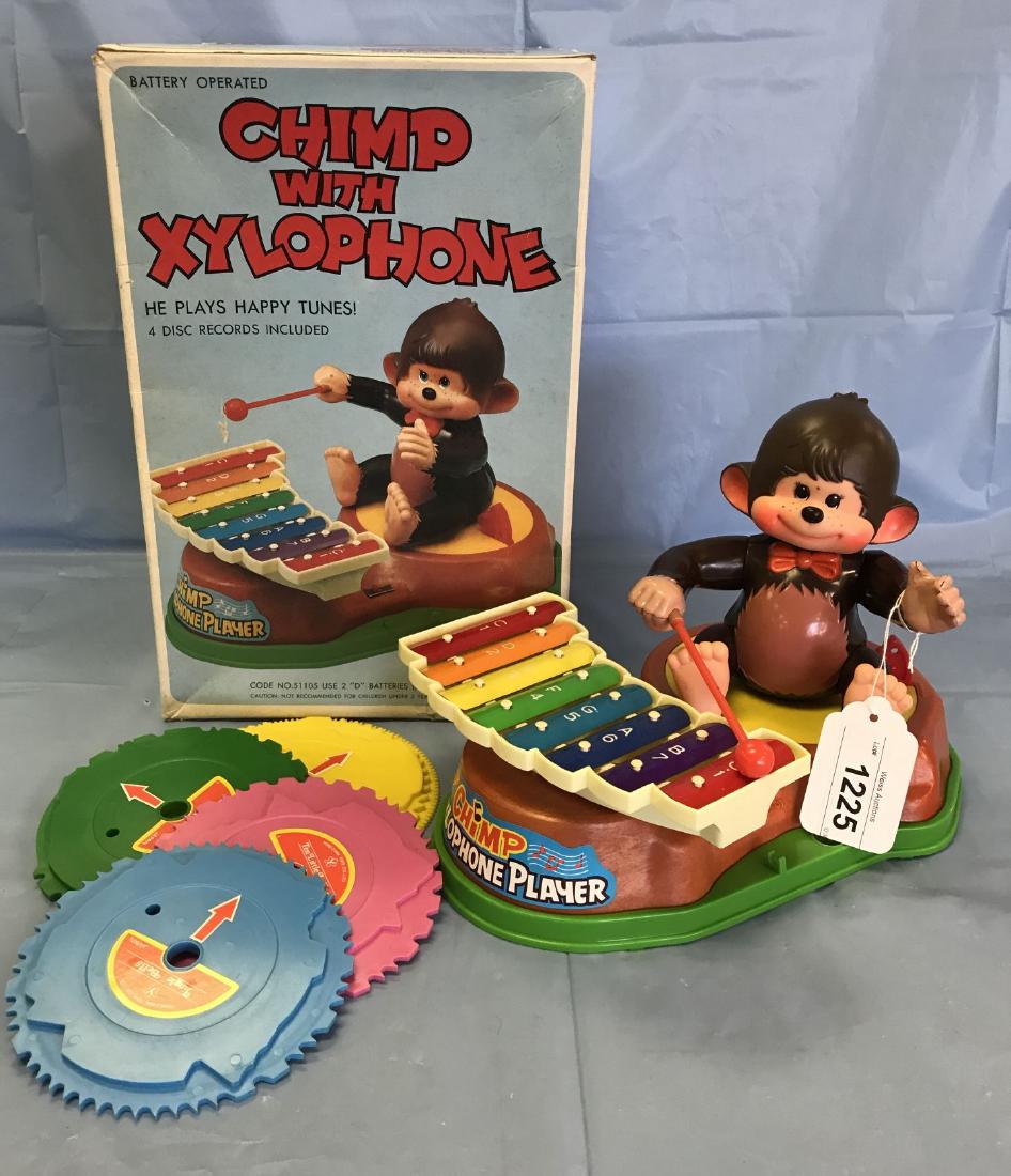 Boxed Battery Op Chimp with Xylophone, Japan (1 of 4)