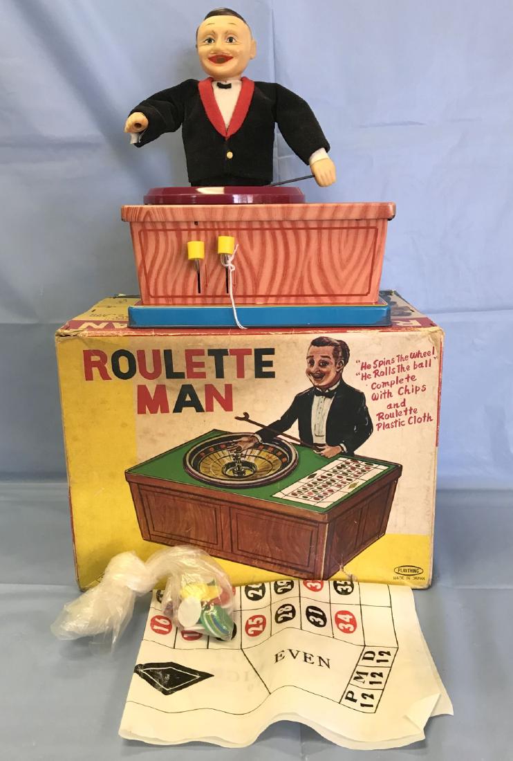 Boxed Plaything Roulette Man Gambling Toy, Japan (1 of 6)