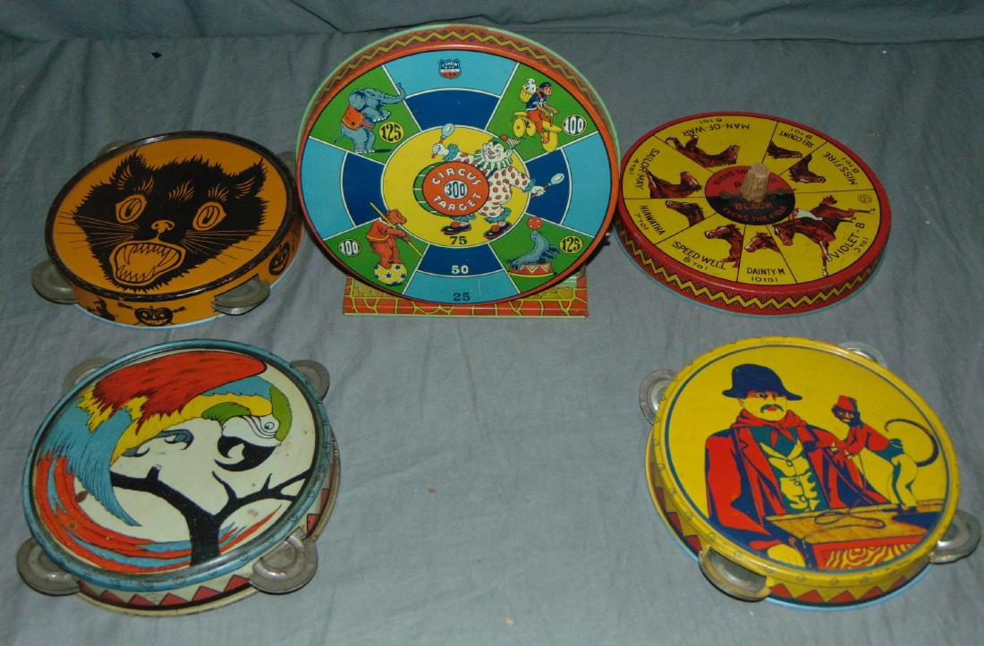 Tin Litho J. Chein Musical Instrument Lot (1 of 8)