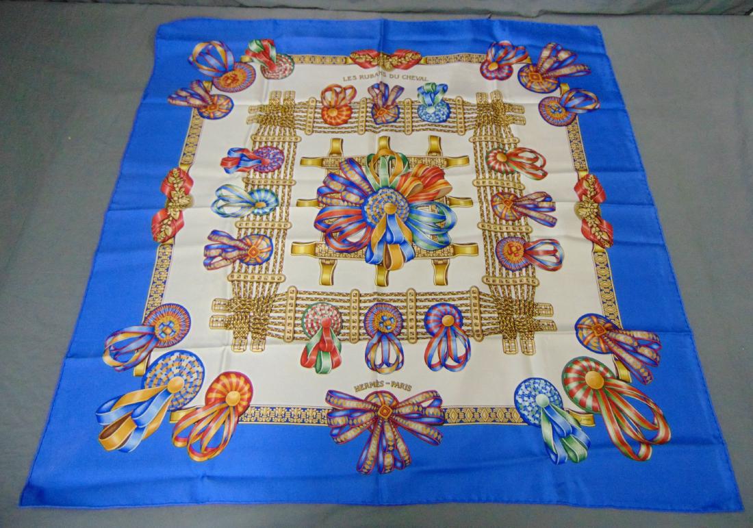 Hermes Silk Scarf. Les Rubans du Cheval. (1 of 5)