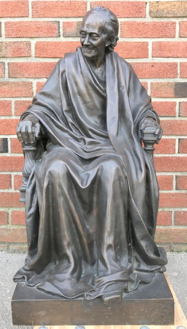 Jean Antoine Houdon, Bronze, Voltaire Sitting (1 of 7)