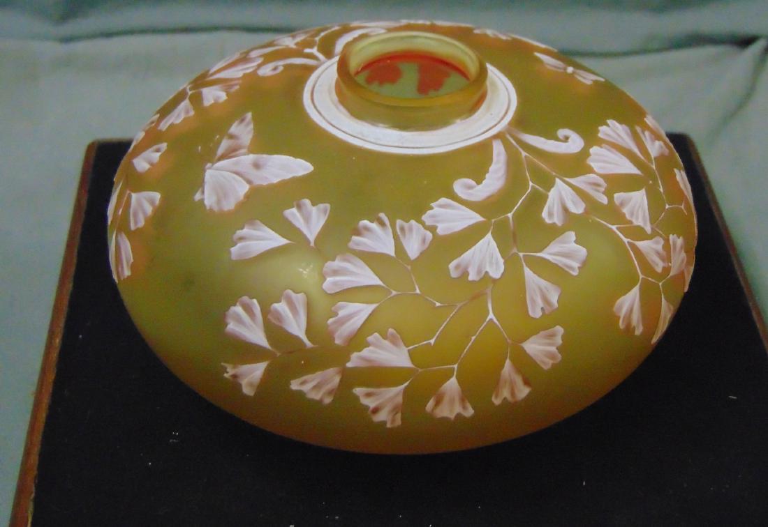 Thomas Webb Art Glass Cameo Bottle w/ Butterflies (1 of 3)