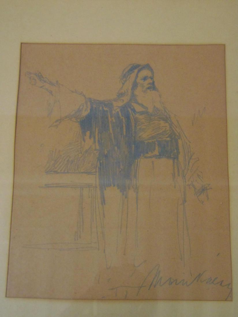 Mihaly Munkacsy, Original Pencil on Paper (1 of 5)