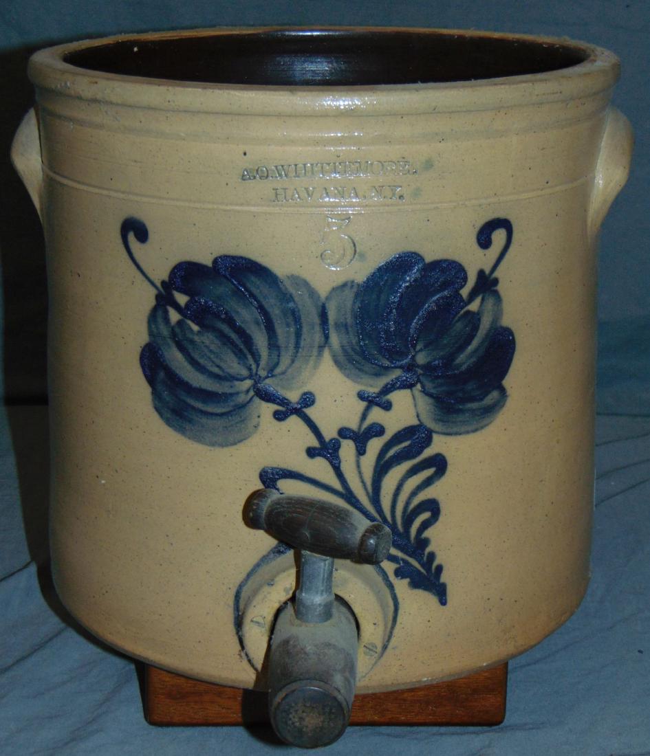 A. O. Whittemore Stoneware Crock. (1 of 8)