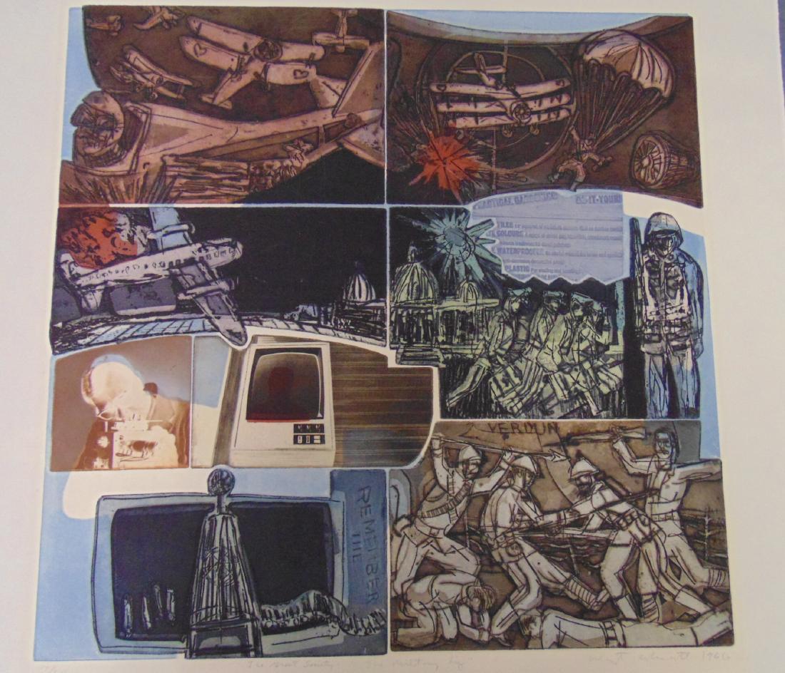 Warrington Colescott, Signed Colored Etching (1 of 6)