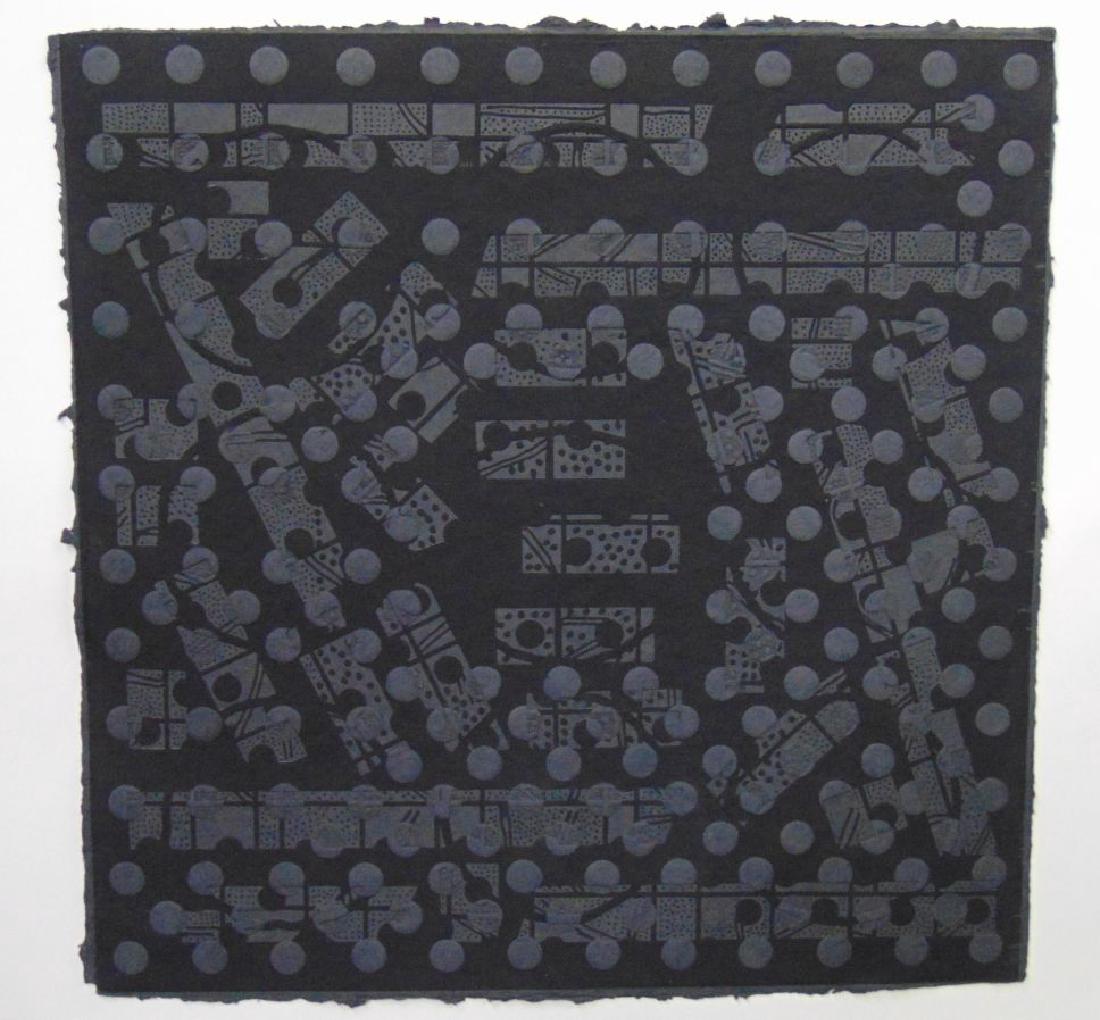 Alan Shields, Signed Relief Print, Handmade Paper (1 of 3)