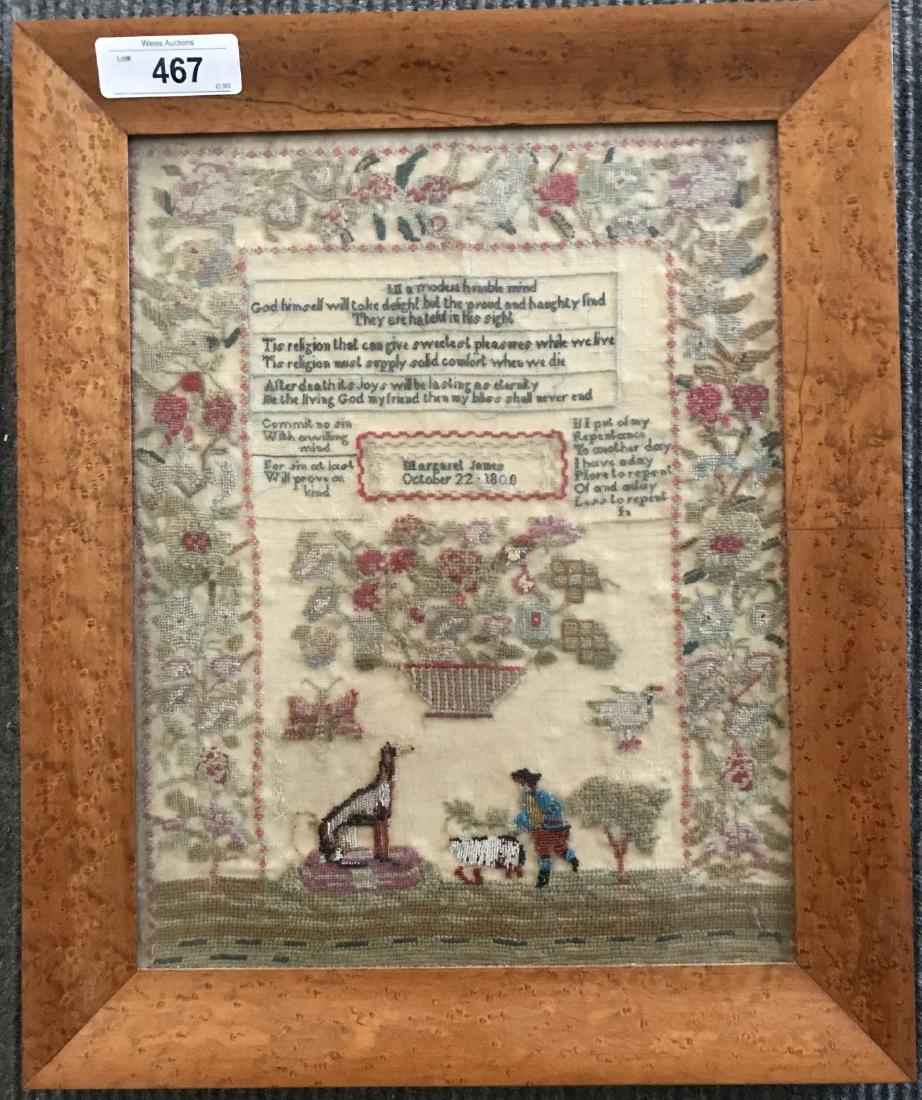 Early Sampler. Dated 1800 (1 of 4)
