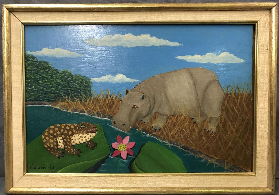 Lawrence Lebduska. 1894-1966. Oil. (1 of 4)