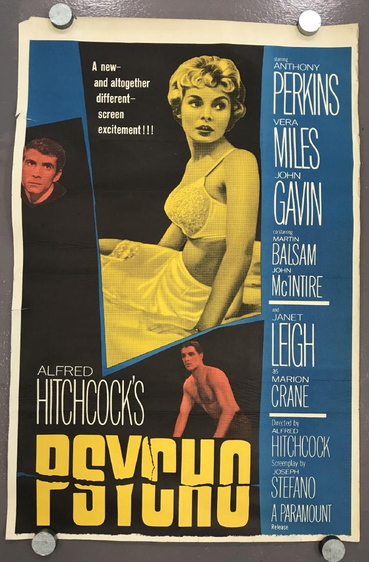 Psycho (Paramount, 1960). One Sheet (27" X 41"). (1 of 4)