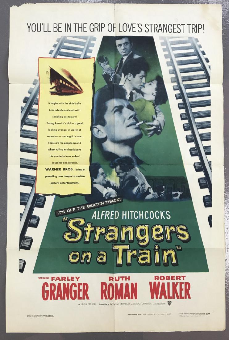 Hitchcock. Strangers on a Train. One Sheet. (1 of 5)
