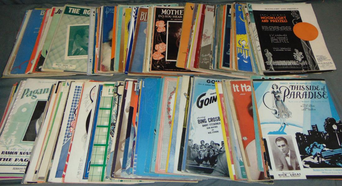 Estate Sheet Music Lot. (1 of 3)