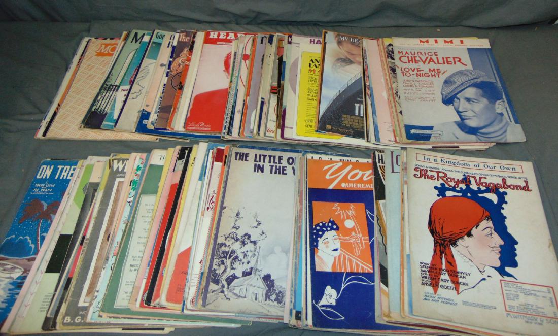 Estate Sheet Music Lot. (1 of 3)