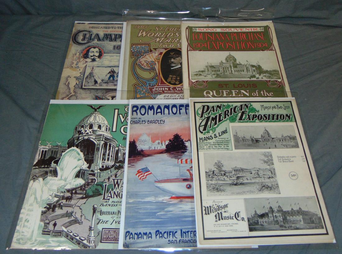 Exposition Theme Sheet Music, Lot of 6 (1 of 4)