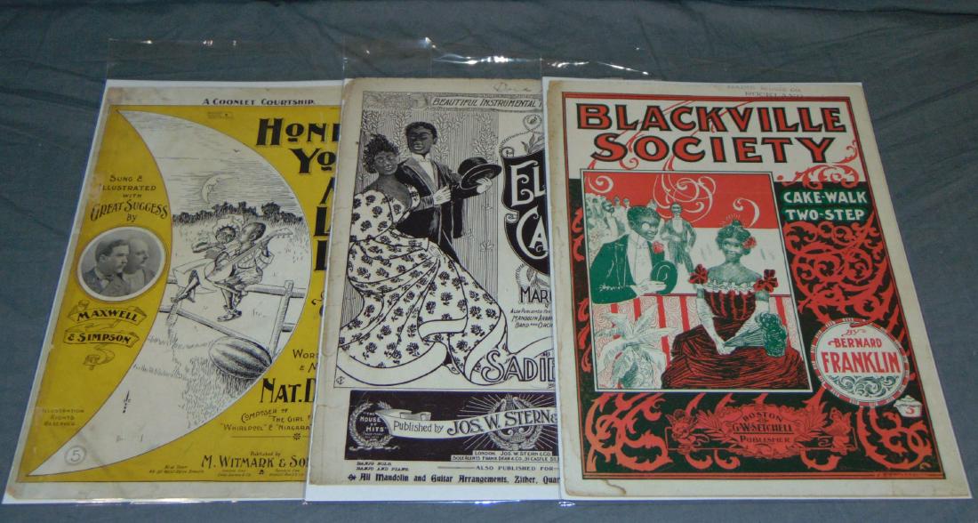 Black Americana Theme Sheet Music, Lot of 3 (1 of 4)