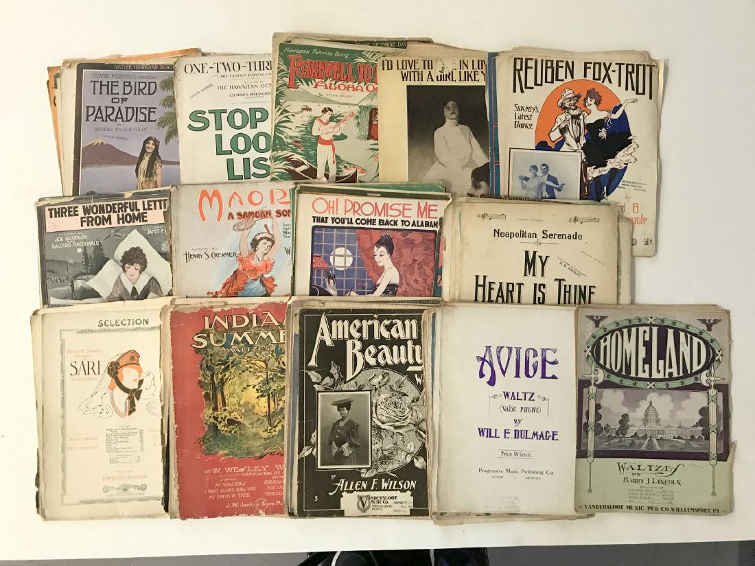 Estate Sheet Music Lot (1 of 2)
