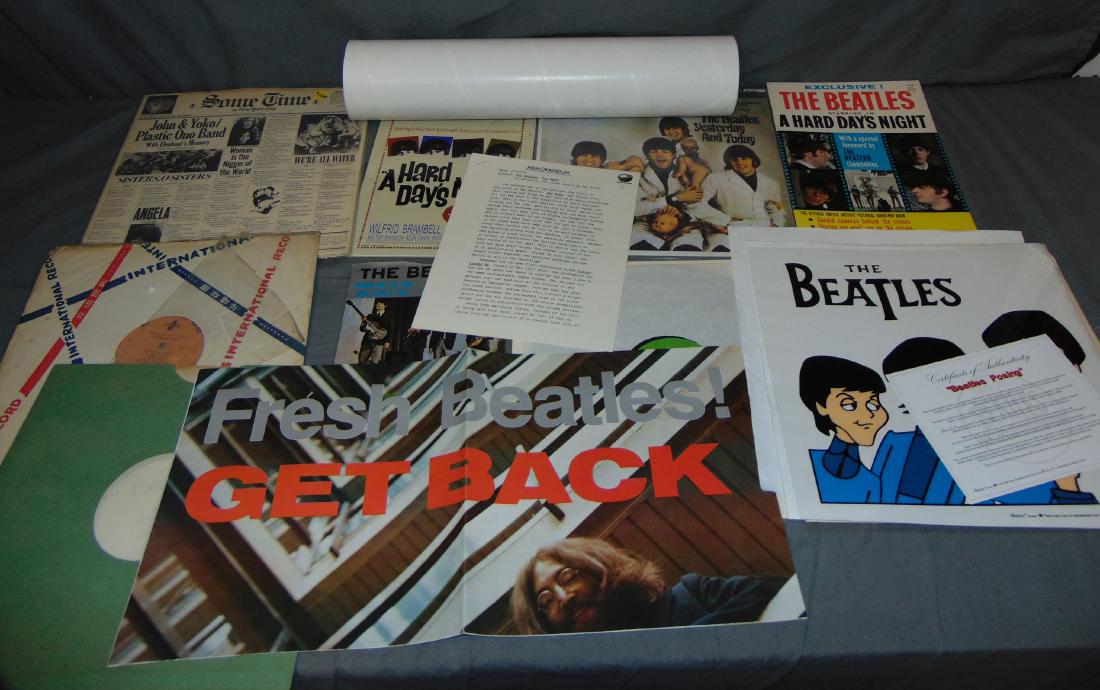 Beatles Memorabilia Lot, Posters, LP's, Etc (1 of 11)