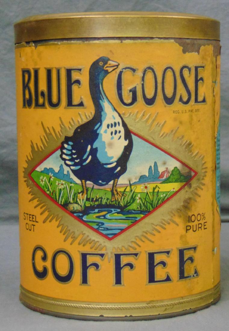Scarce Blue Goose Coffee Tin. Jun 22, 2017 Philip Weiss Auctions in NY