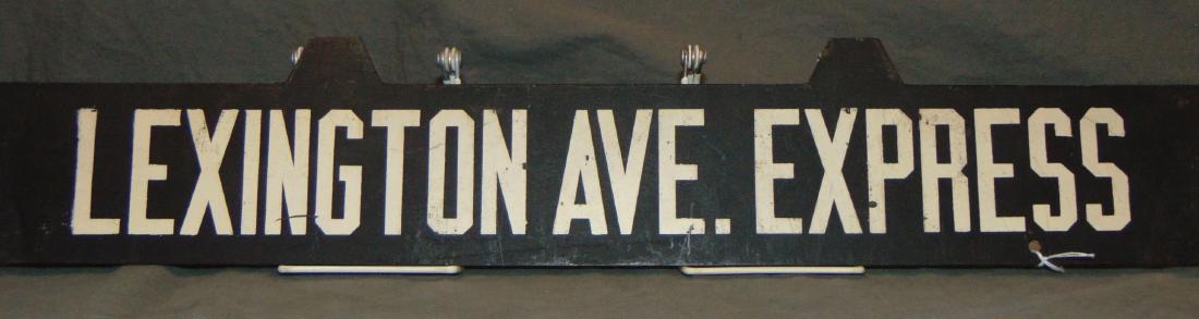 NYC Subway, Lexington Ave Express Metal Sign (1 of 6)