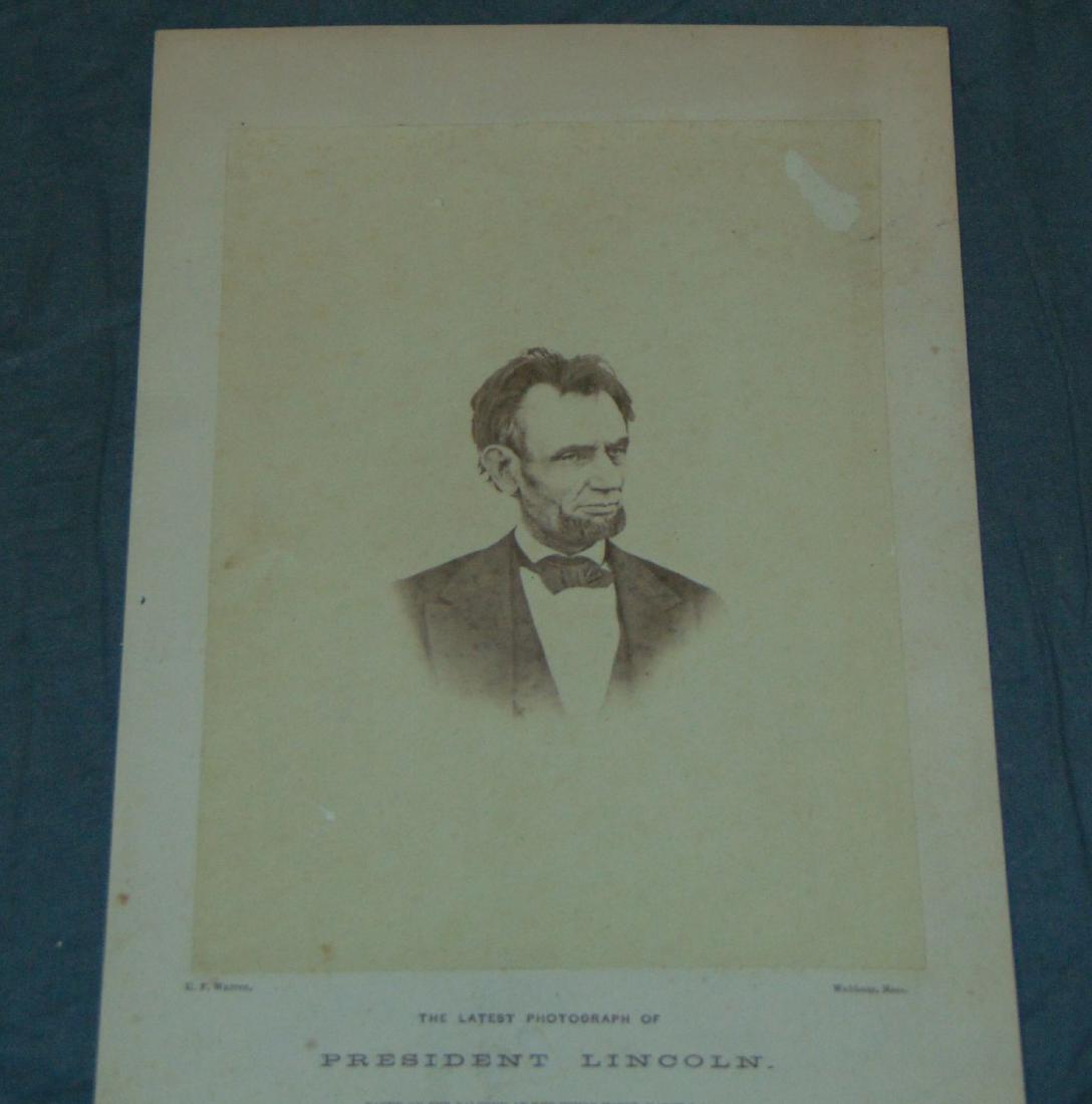 Abraham Lincoln Photograph. (1 of 6)