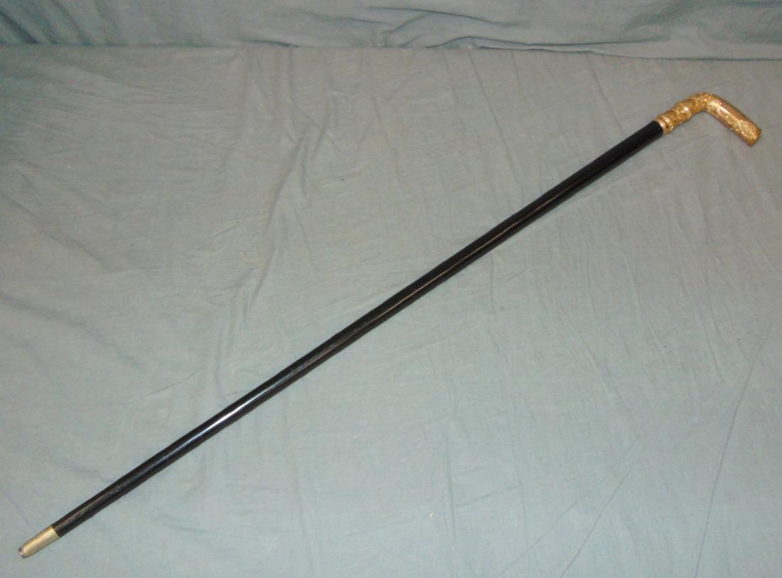 18K Gold Handled Cane, C.W. Purdy (1 of 5)