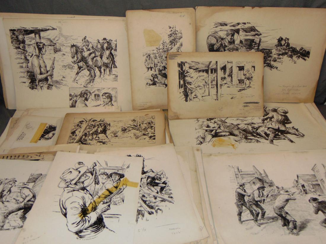 Archive of Original Western Pulp Illustrations. (1 of 6)